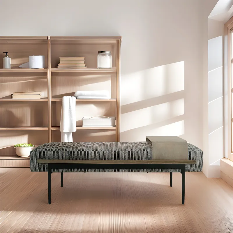 Perry Cocktail Ottoman with slide tray - Multi