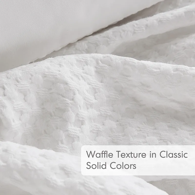Comfort Spaces Mina Weave Textured Duvet Cover Set