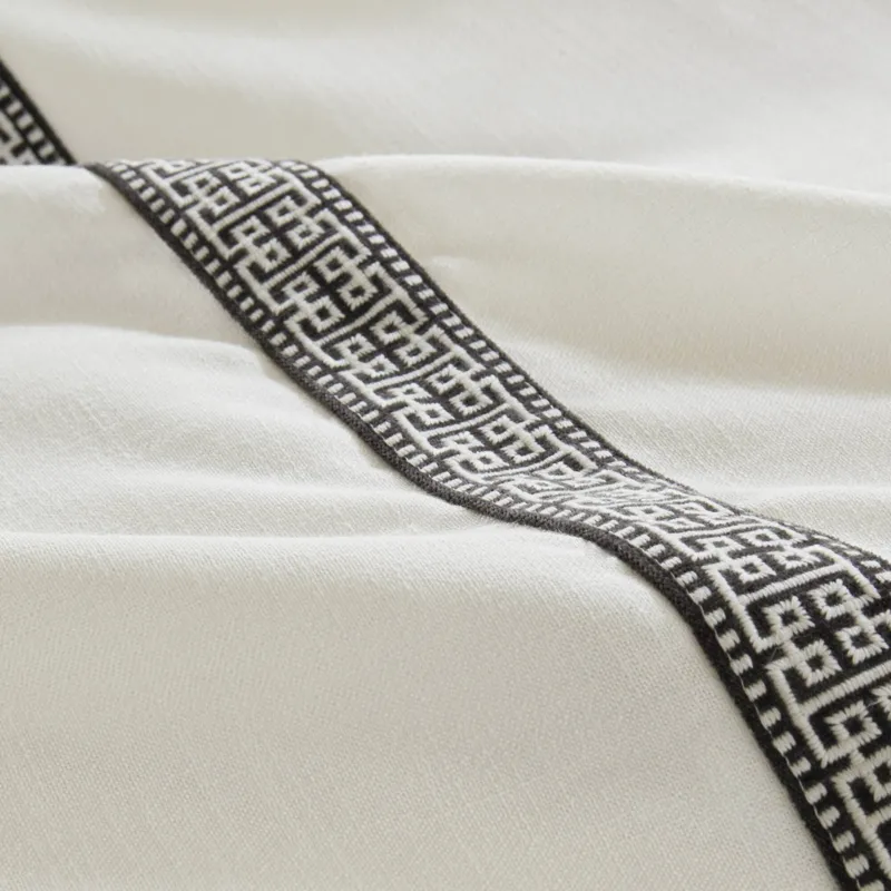 Madison Park Signature Jarvis Embroidery Oversized Duvet Style Comforter Set