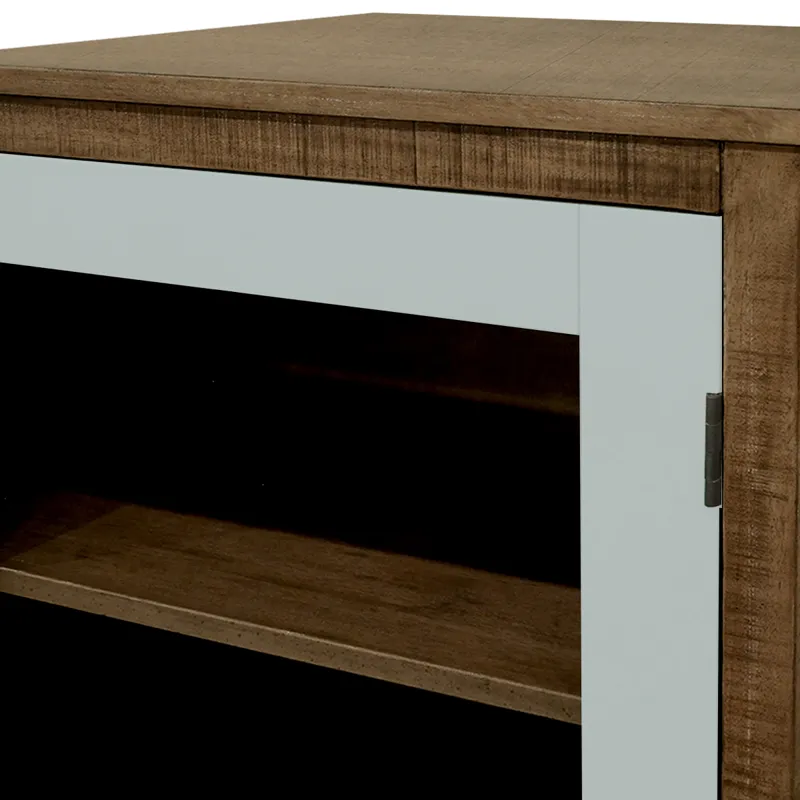 Serena Glass Cabinet Mw/Dr/Pv - Brown/Taupe