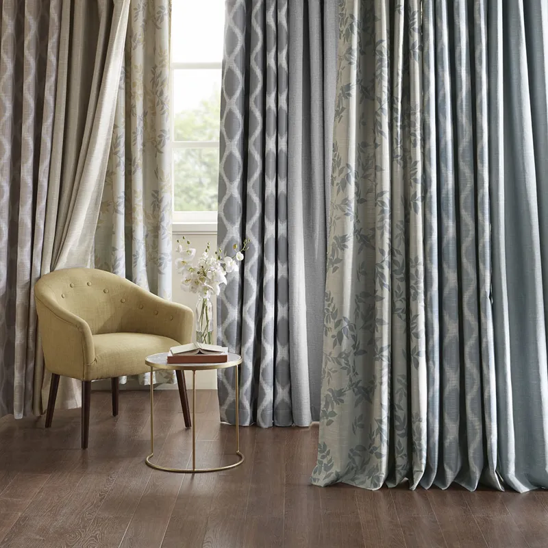 SunSmart Blakesly Printed Ikat Blackout Curtain Panel