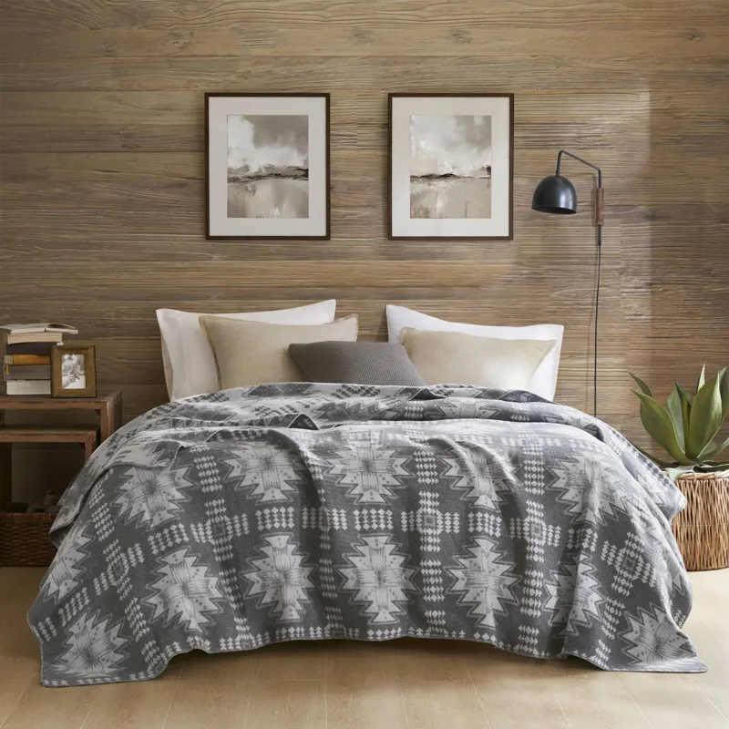 Alberta Full/Queen - Grey Aztec