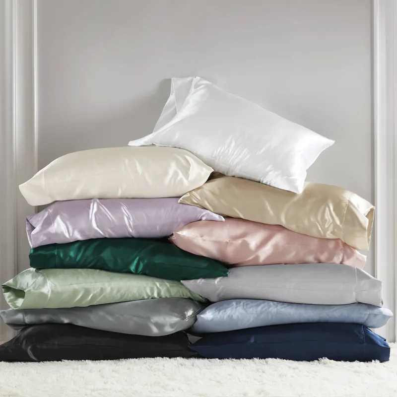 Satin King Luxury 2 PC Pillowcases - Midnight Blue