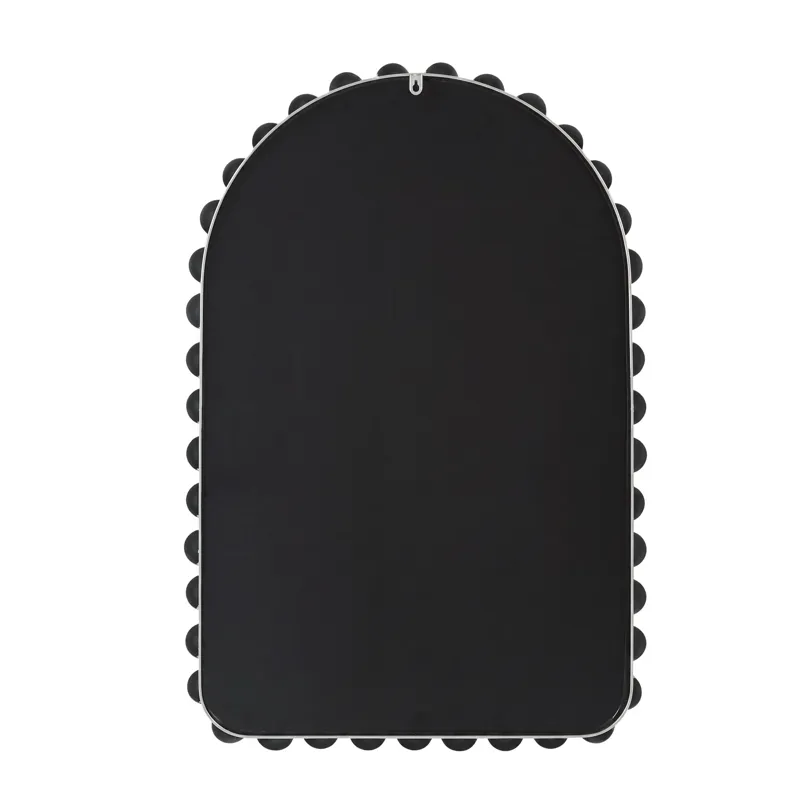 Madison Park Signature Marlowe 24X36 Arch Beaded Wall Mirror - Sliver