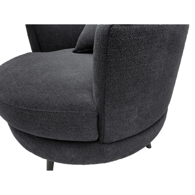 Harper Swivel Chair - Dark Grey