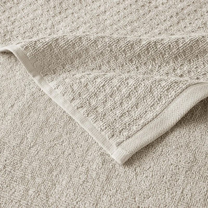 Madison Park Spa Waffle Cotton Jacquard Bath Towel 6 Piece Set