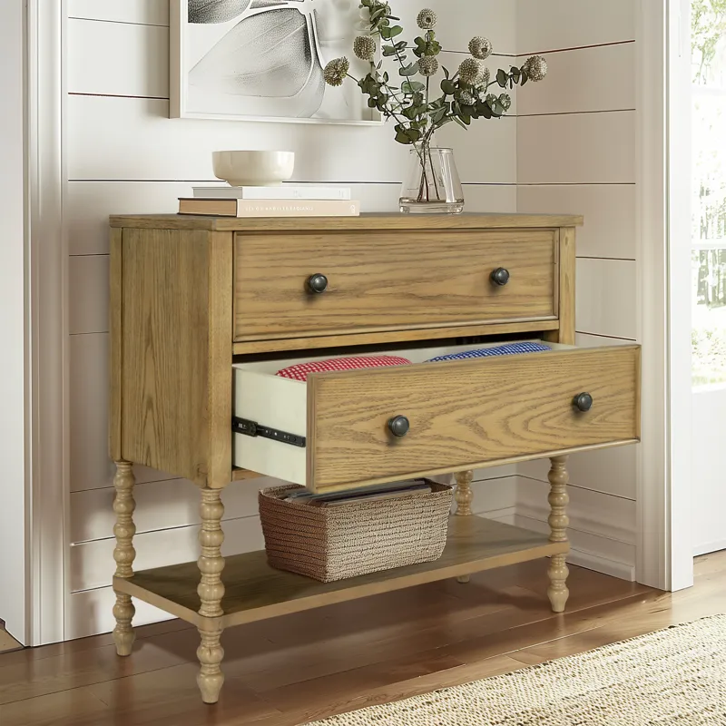 Beckett 2 Drawer Accent Chest - Natural