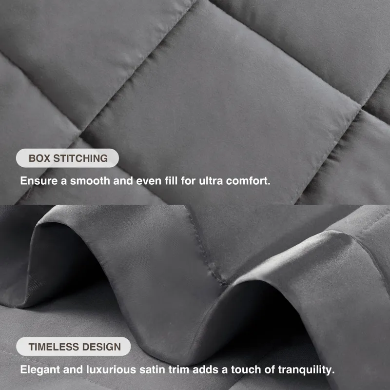 Madison Park Windom Lightweight Down Alternative Blanket with Satin Trim