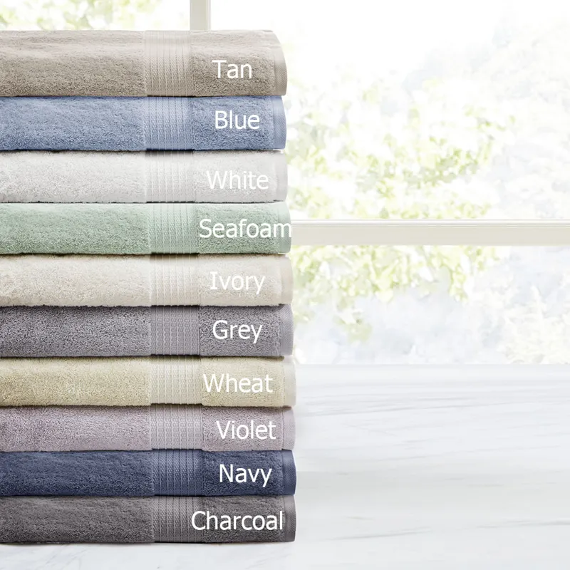 Madison Park Organic 6 Piece Organic Cotton Towel Set