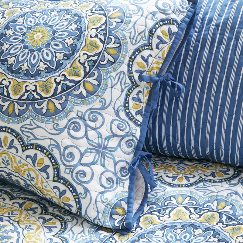 Madison Park Tangiers 6 Piece Reversible Daybed Cover Set - Blue