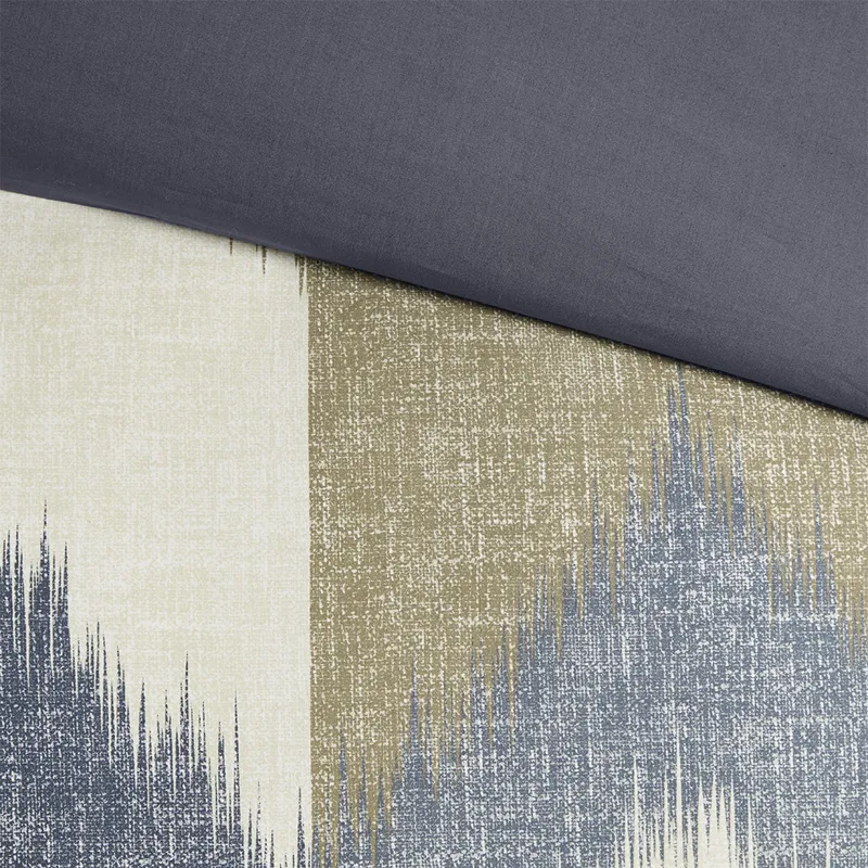 Alpine Full/Queen 3 Piece Duvet Cover Mini Set - Navy