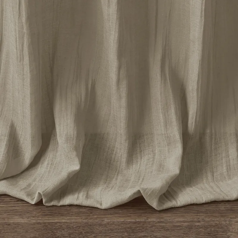 Madison Park Harper Solid Crushed Curtain Panel Pair