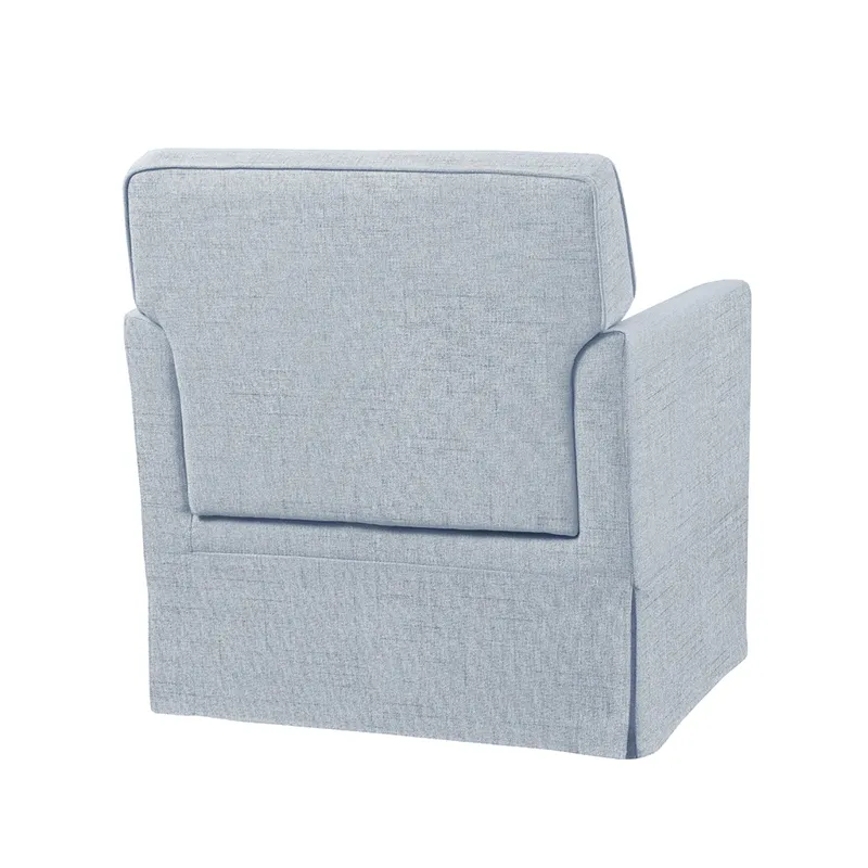 Paula Slipcover Accent Armchair - Light Blue
