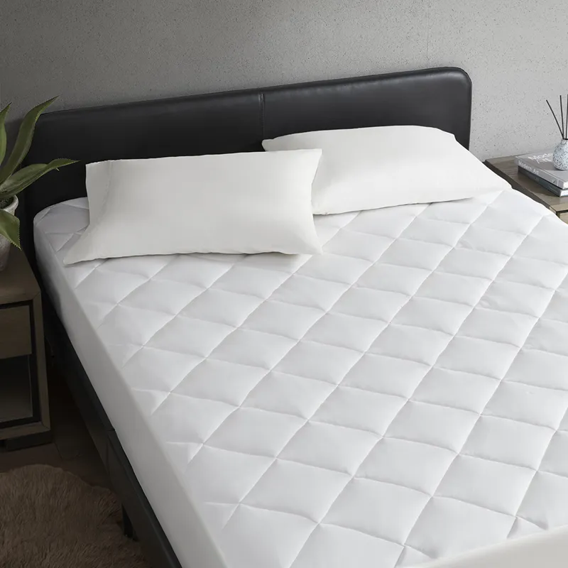 Cooling Touch King Overfilled Deep Pocket Mattress Pad - White