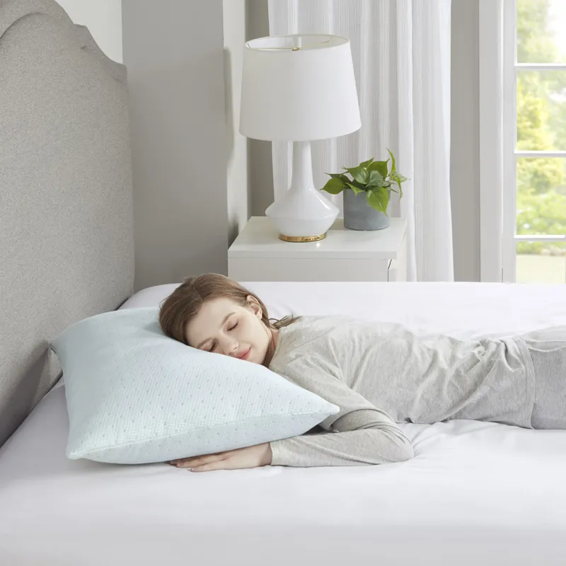 Rayon from Bamboo King Shredded Memory Foam Pillow with Rayon from Bamboo Blend Cover - Ivory