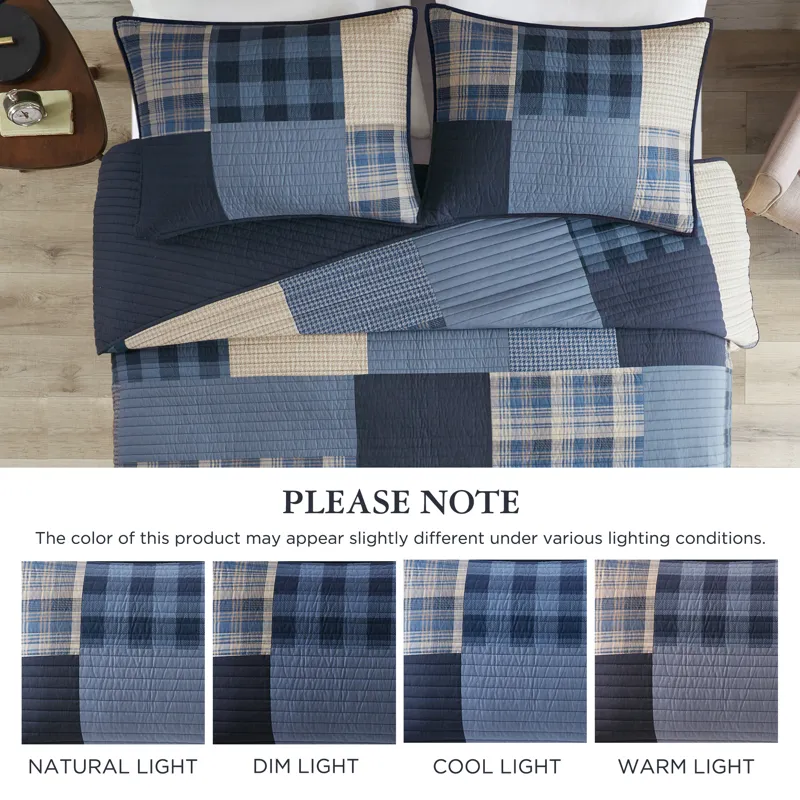 Woolrich Winter Hills Oversized Cotton Quilt Set