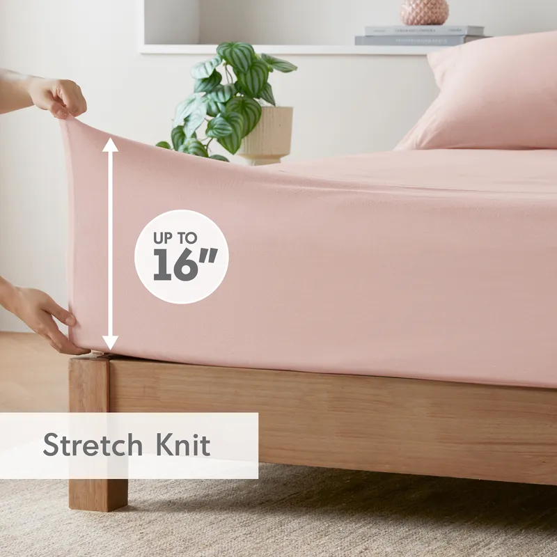 Intelligent Design Cotton Blend Jersey Knit All Season Sheet Set