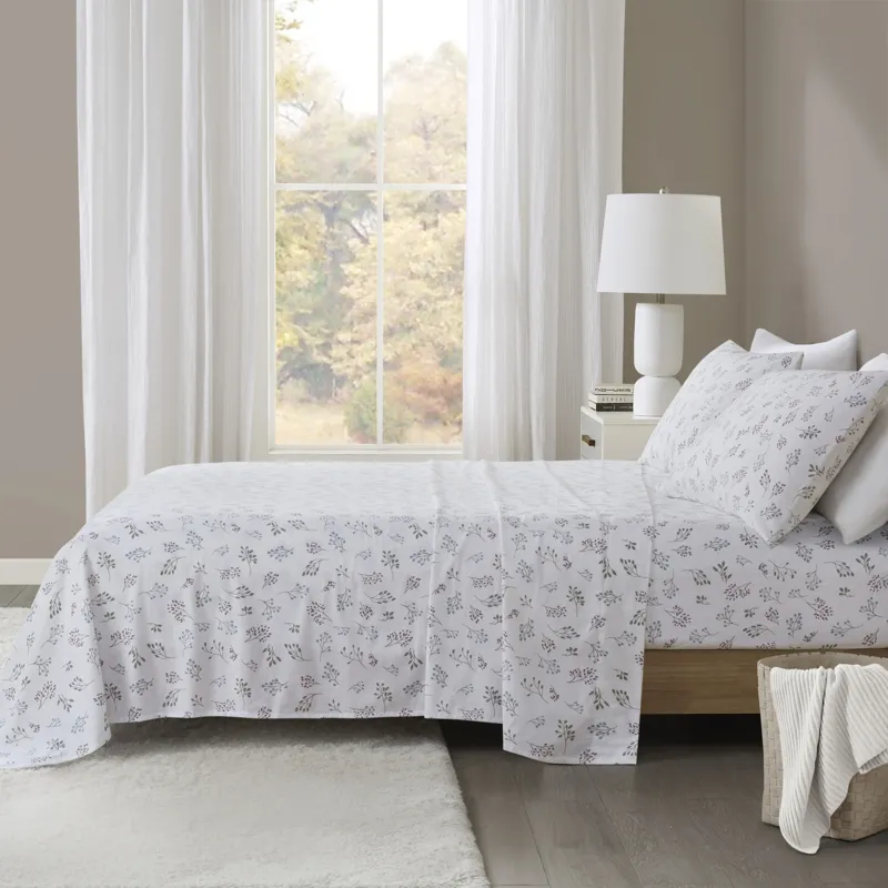 True North by Sleep Philosophy Cozy Cotton Flannel Printed Sheet Set
