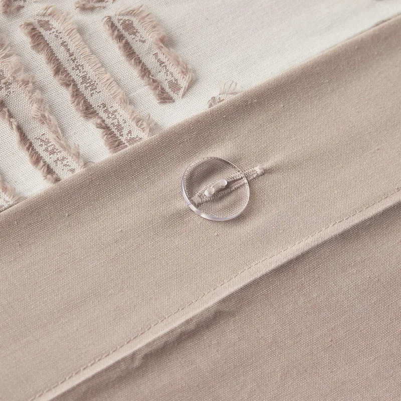 INK+IVY Ellipse Cotton Jacquard Duvet Cover Set - Full/Queen - Blush