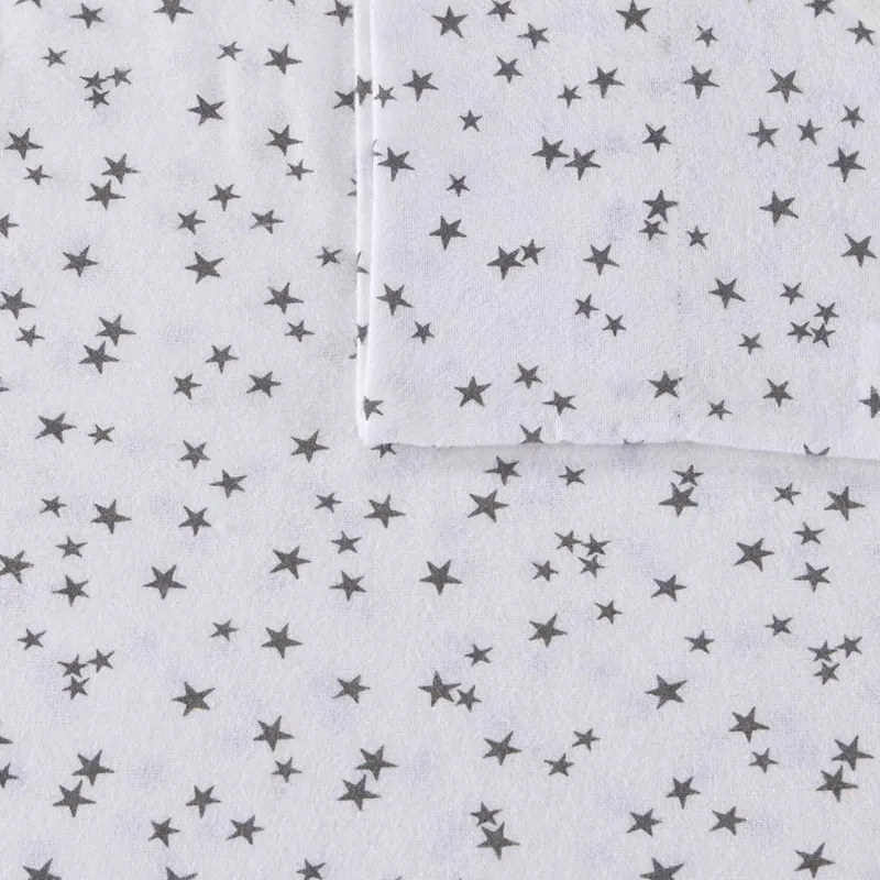Intelligent Design Cozy Soft Cotton Flannel Printed Sheet Set