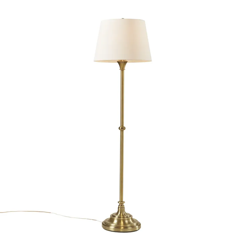 Athena Floor Lamp 59\"H - Antique Brass
