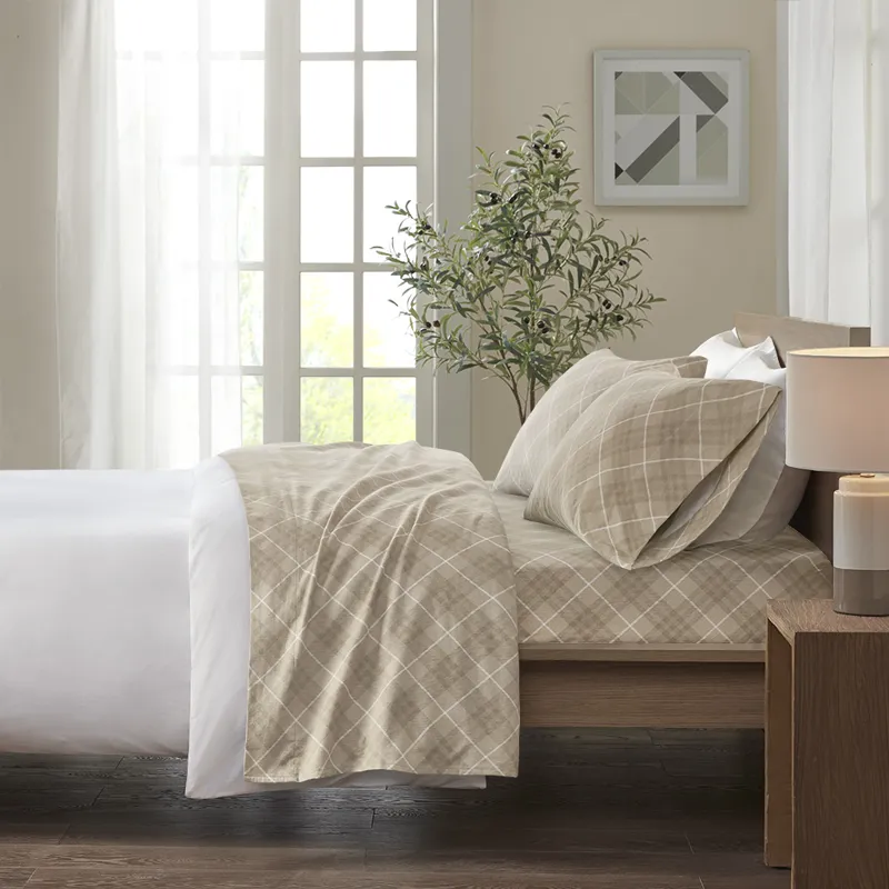 True North by Sleep Philosophy Cozy Cotton Flannel Printed Sheet Set