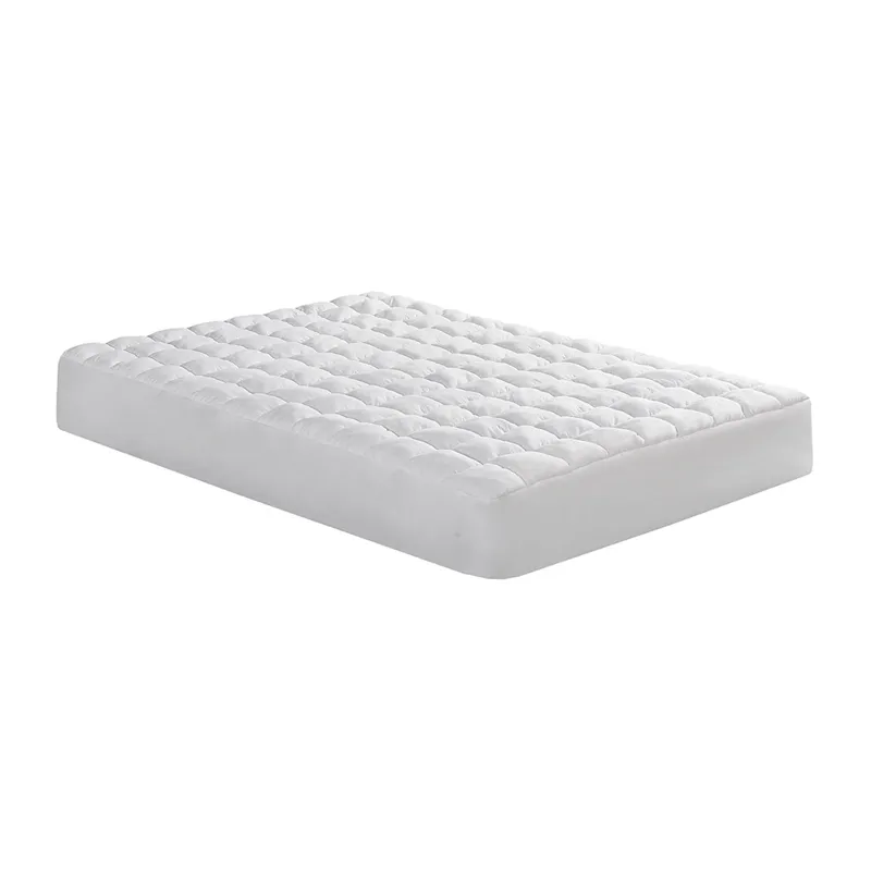 Dream Puff Full Overfilled Down Alternative Mattress Pad - White