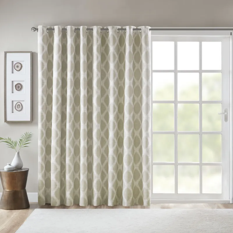 SunSmart Blakesly Printed Ikat Blackout Patio Curtain