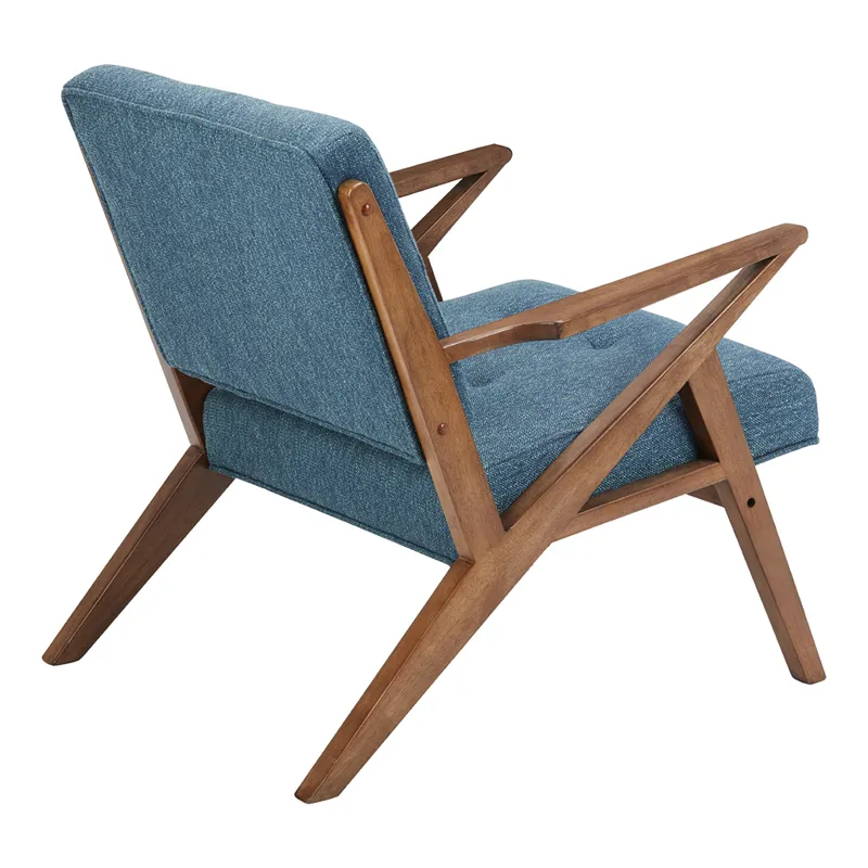 Rocket Lounge Chair - Blue/Pecan