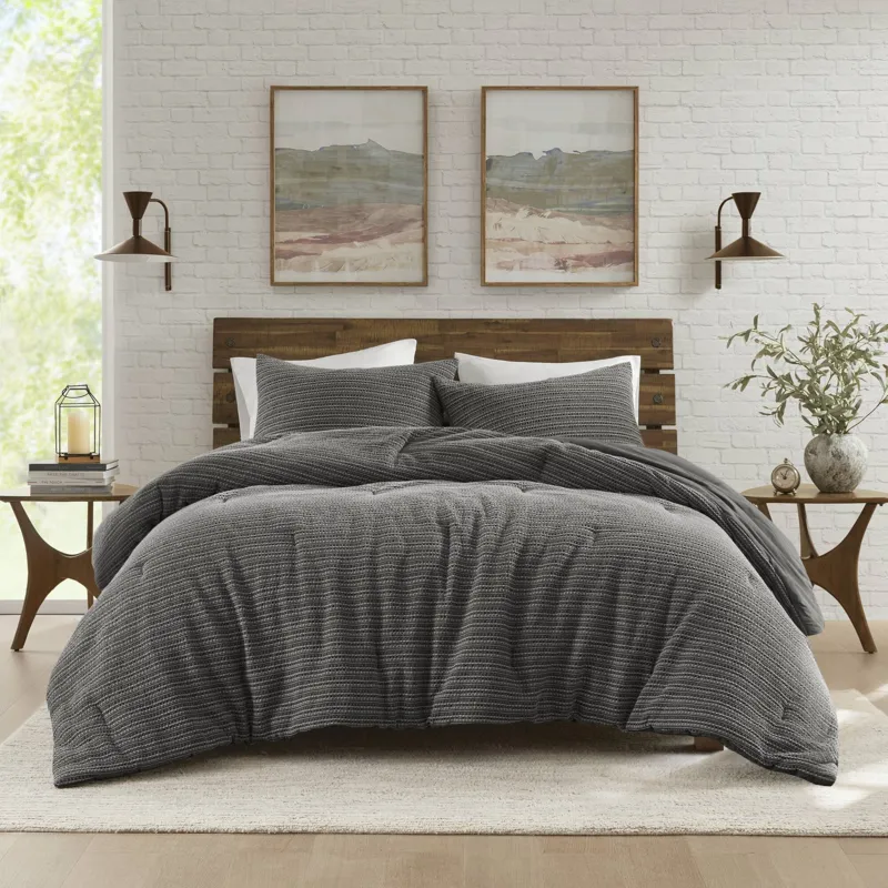 Woolrich Lyon Waffle Washed Comforter Set