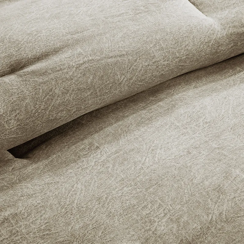 Madison Park Boone 7 Piece Faux Suede Comforter Set
