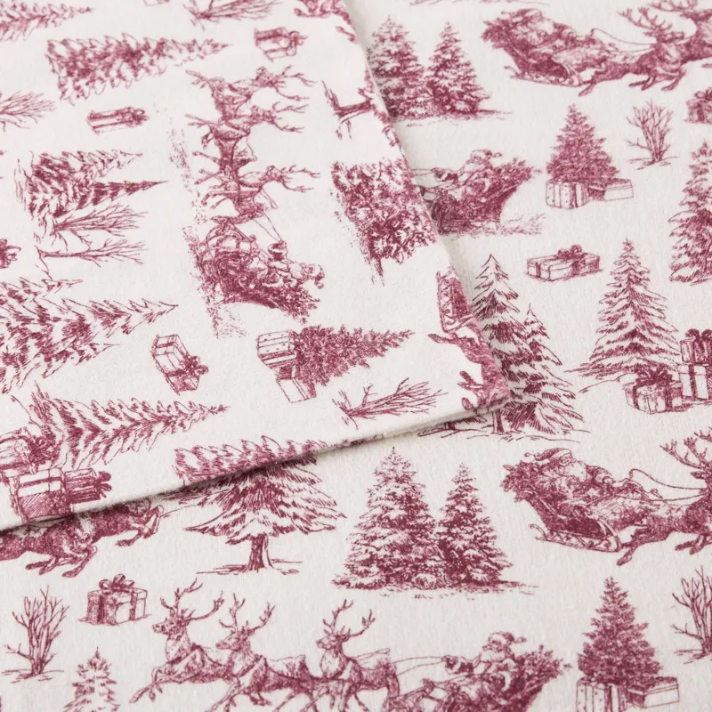 True North by Sleep Philosophy Cozy Cotton Flannel Printed Sheet Set