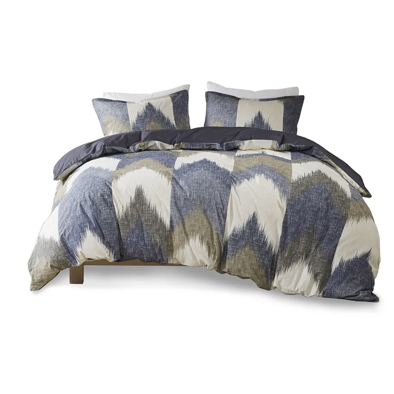 Alpine Full/Queen 3 Piece Duvet Cover Mini Set - Navy