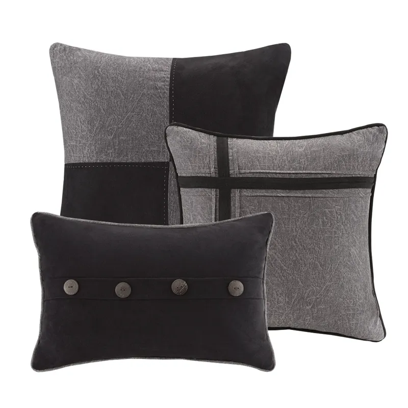 Madison Park Boone 7 Piece Faux Suede Comforter Set