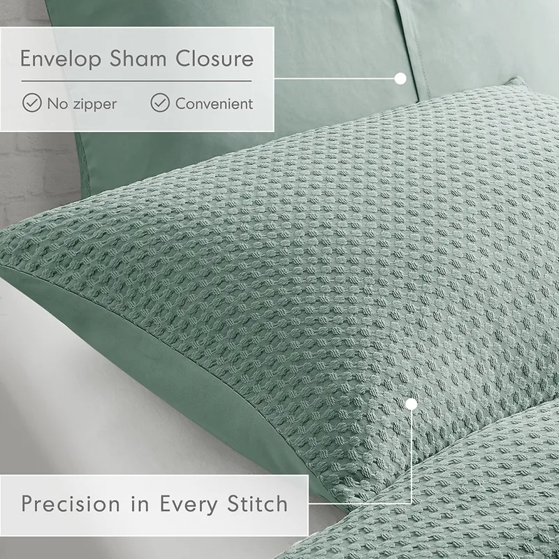 Comfort Spaces Mina Weave Textured Duvet Cover Set