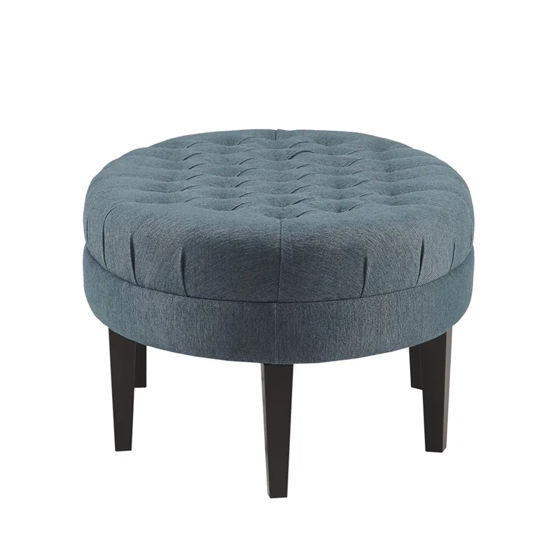 Martin Surfboard Tufted Ottoman - Blue