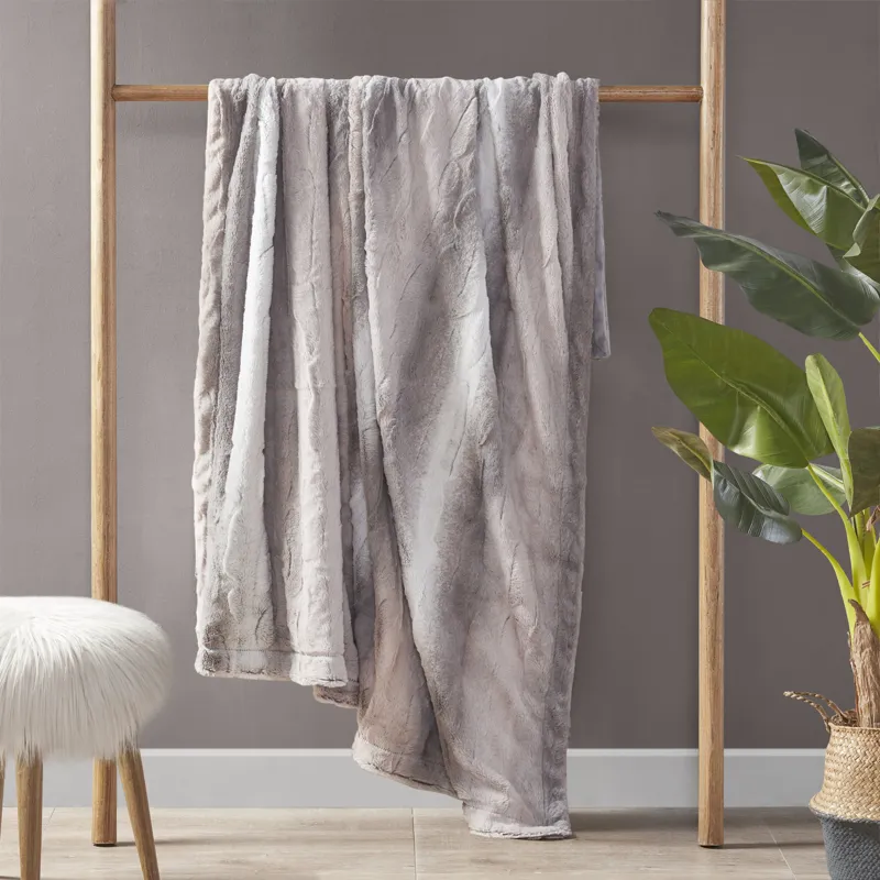 Madison Park Zuri Faux Fur Throw