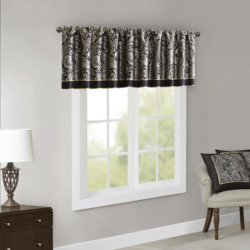 Madison Park Aubrey Jacquard Window Valance