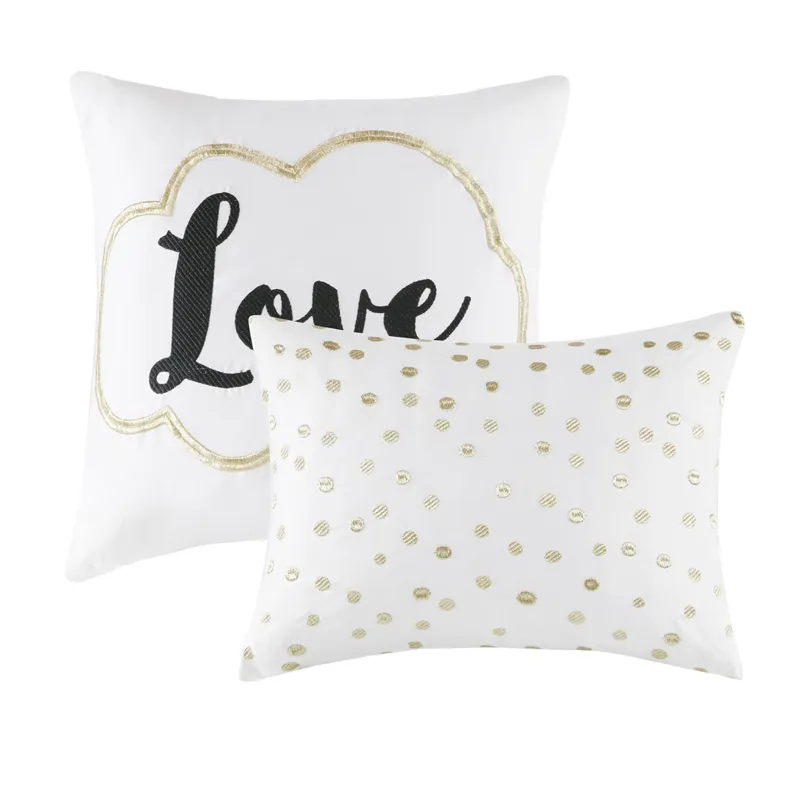 Intelligent Design Raina Metallic Printed Comforter Set