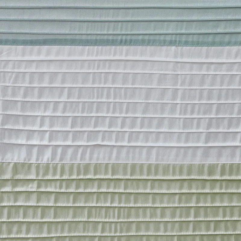 Amherst Faux Silk Shower Curtain - Green