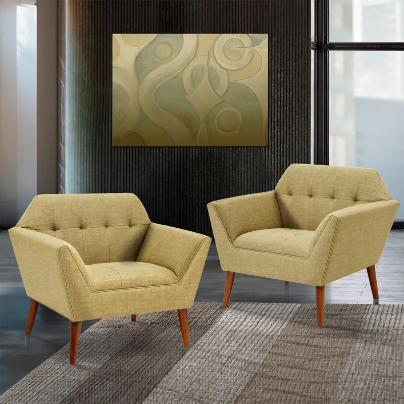 Newport Lounge Chair Set of 2 - Pale Green