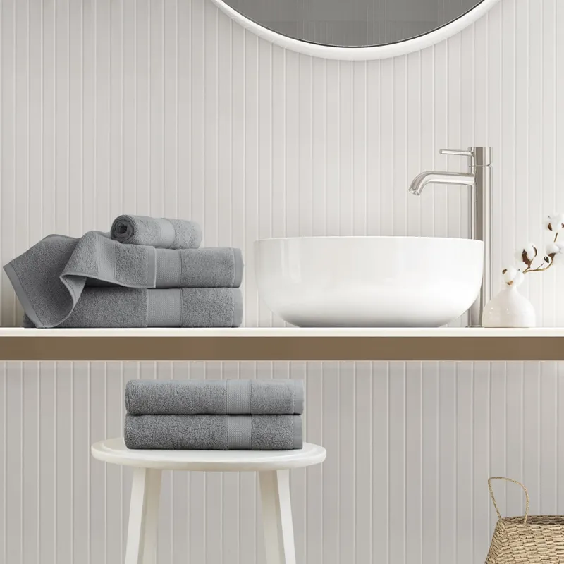 500GSM Plush Towel Set - Charcoal