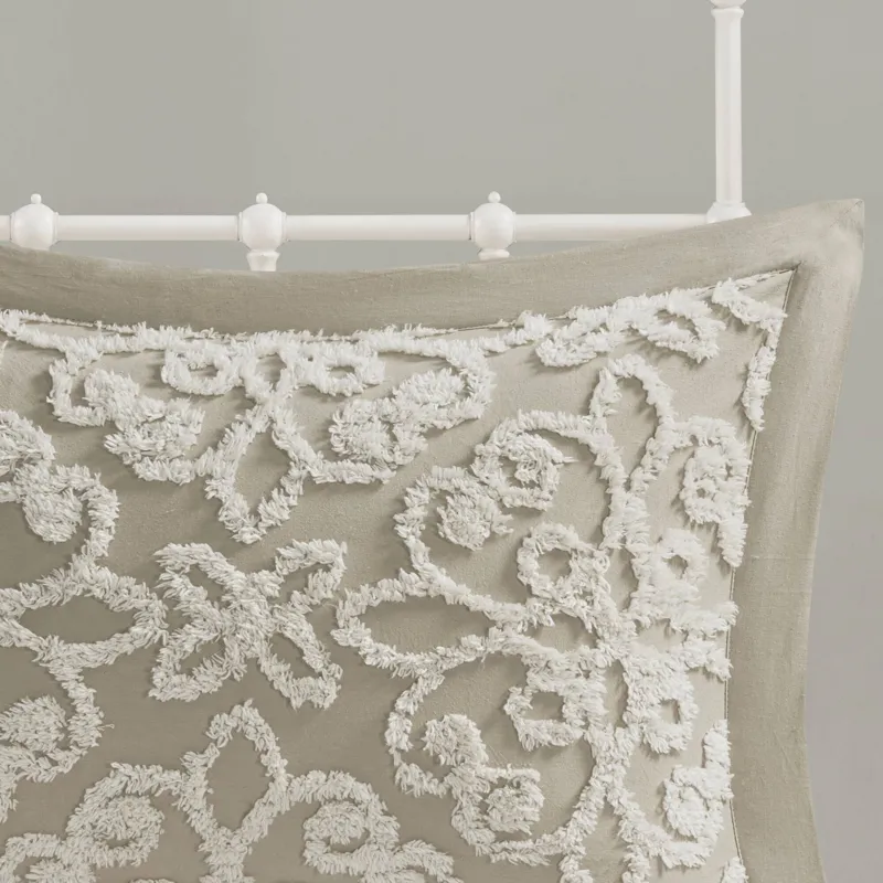 Madison Park Sabrina 3 Piece Tufted Cotton Chenille Bedspread Set