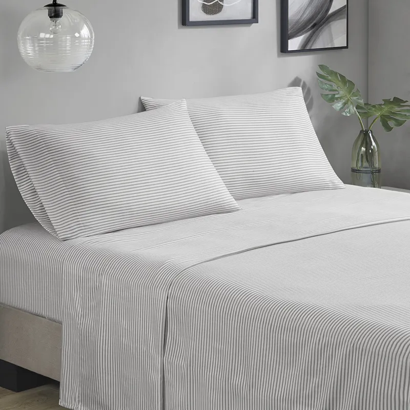 Madison Park Essentials Jaxon Stripe Comforter Set with Bed Sheets