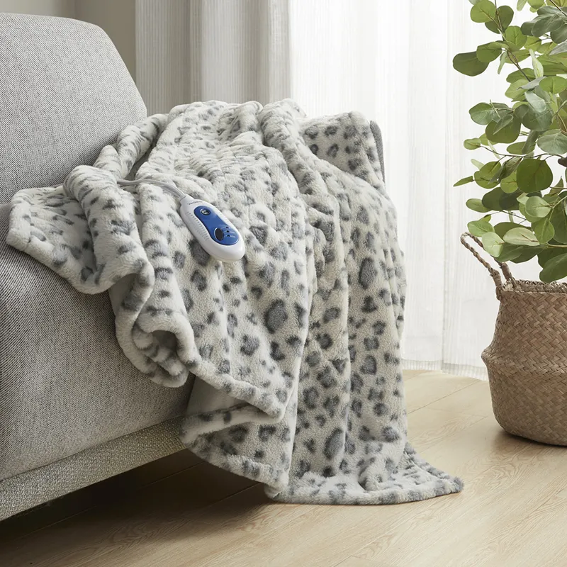 Beautyrest Zuri Oversized Faux Fur Heated Throw