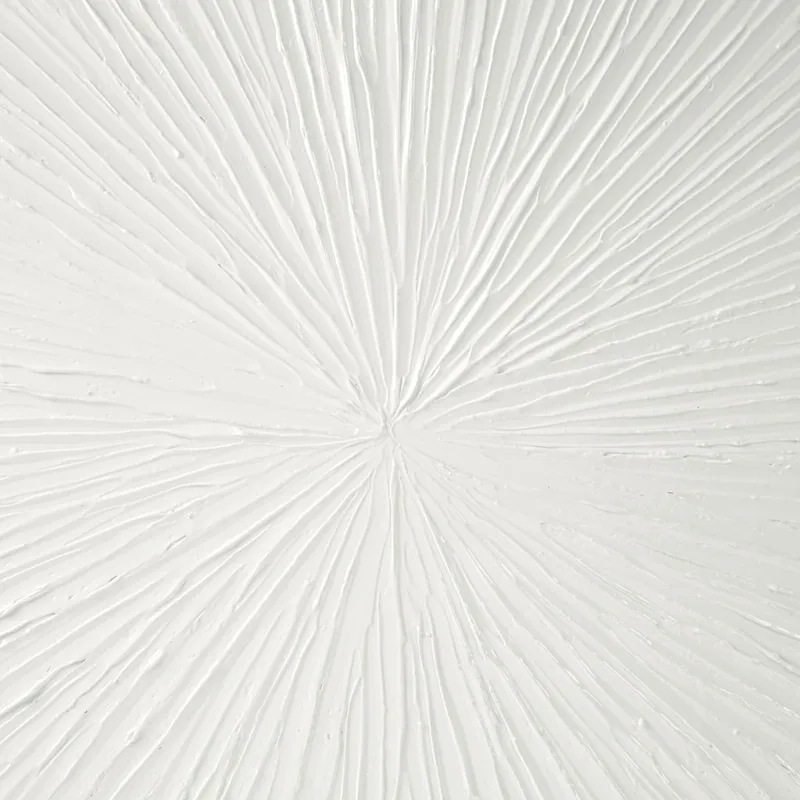 Madison Park Signature Sunburst Hand Painted Dimensional Resin Wall Art - White