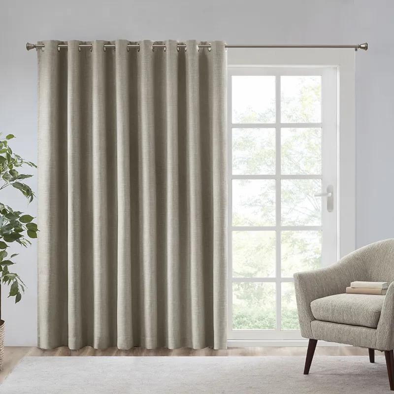 SunSmart Maya Printed Heathered Blackout Window Patio Panel