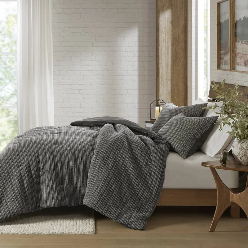 Woolrich Lyon Waffle Washed Comforter Set