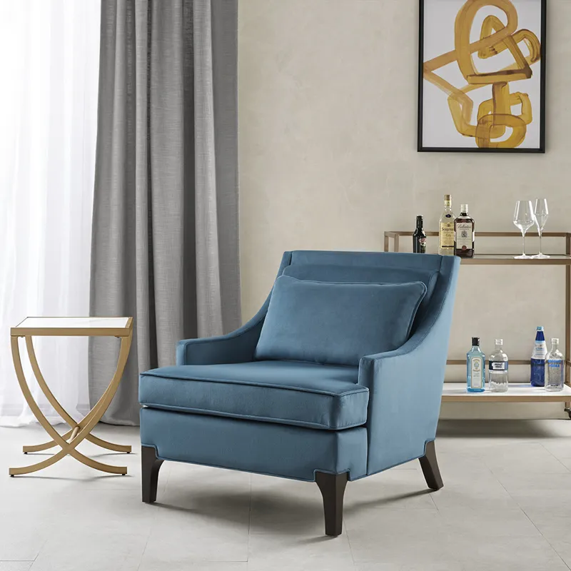 Anna Arm Accent Chair - Blue