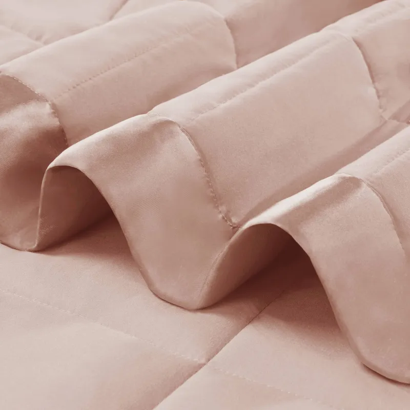 Madison Park Windom Lightweight Down Alternative Blanket with Satin Trim